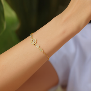 Bracelet à Chaîne Fine en Acier Inoxydable 316L Plaqué Or PVD, Bijou Durable et Résistant pour Femme - Product Image 3