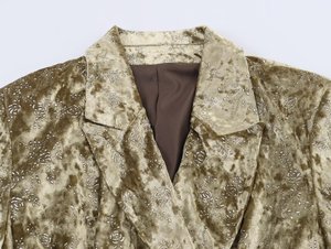 Ensemble <span class=keywords><strong>femme</strong></span> 2025 nouveau costume 2 pièces mode décontractée col à revers ceinture décorative manches longues costume + pantalon rétro <span class=keywords><strong>femme</strong></span> - Product Image 3