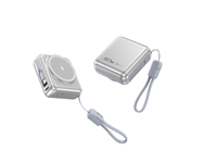 Bestseller Bidirektionale 22,5W Schnellladung Kabellose Magnetische 15W Powerbank 10000mAh Quadratische Form Ladegerät Mit Kabel und Trageband