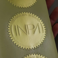 Autocollant de luxe en relief imprimé en 3D personnalisé logo de marque feuille d'or étiquettes adhésives autocollants