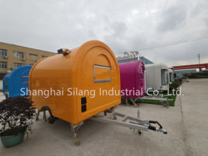 MAICHE-Remolque de comida rápida para perros calientes, carrito de comida, barra de jugos, móvil, naranja, personalizado - Product Image 5