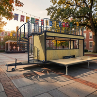 Remorque Food Truck Cuisine Mobile Entièrement Équipée en Promotion – Idéale pour la Restauration Rapide et les Boutiques Alimentaires Mobiles