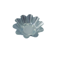 Conteneur rond en aluminium avec couvercle en aluminium, qualité alimentaire, résistant au four, écologique, pour tartelettes aux œufs, pâtisserie, dessert