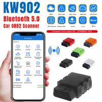 KONNWEI KW902 Bluetooth 5.0 ELM327 V1.5 Scanner automobile OBD2 Outils de diagnostic automobile ELM 327 V 1 5 Lecteurs de codes OBD 2 pour Android et iOS