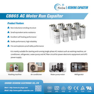 KS PinGe CBB65 30 + 5 MFD 40 + 5 MFD 45 + 5 MFDラウンドデュアルランコンデンサエアコン用 - Product Image 3