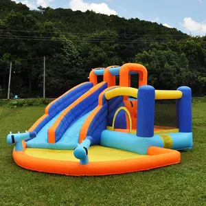 Brinquedo inflável, multi = função, popular, exterior, interior, crianças, brinquedo, dupla água, deslizador, casa, salto, castelo, jumping, bouncer