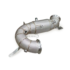 Système d'échappement SS304 pour Mercedes-Benz E450 E450L 4MATIC EQ Boost M256 W213 <span class=keywords><strong>2021</strong></span>+ 1,5 mm Acier inoxydable SUS304 - Product Image 5