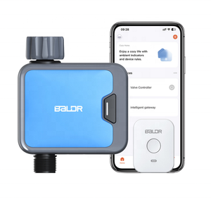 Minuterie de tuyau d'arrosage intelligent WiFi 2 zones 2 sorties Système d'irrigation automatique Contrôle par application Mode brume Arrosage par pluie Matériel plastique - Product Image 2