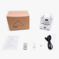 UKing Großhandel 50W Gobo Weißes Gehäuse Bühnenlicht Ferngesteuerter Moving Head LED DMX für Disco Hochzeit DJ Party Tanz