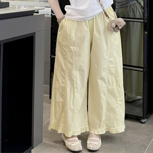 Service OEM Pantalons larges à taille haute à devant plat pour femmes Vêtements décontractés Prêts pour le nettoyage à sec Fabrication au Vietnam - Product Image 1
