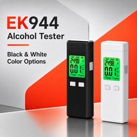 Alcoholímetro Semiconductor de Seguridad Vial, Analizador de Alcohol en Aliento Portátil, Comprobador Personal de Alcohol en el Aliento Antes de Conducir