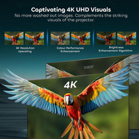 Écran de projection à ultra courte focale à cadre fixe UST ALR CLR, écran de projection anti-lumière ambiante, best-seller 100" 4K