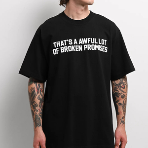 Camiseta de Alta Calidad 100% Algodón, Estilo Oversize con Hombros Caídos, para Hombre, Estilo Urbano, Estampada, de Manga Corta, Informal, con Diseño Gráfico - Product Image 2