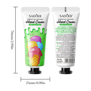 Crème pour les mains SADOER Ice Cream, hydratante, parfumée, aux raisins, myrtilles, sakura, thé vert, orange, soin nourrissant pour les mains - Product Image 6