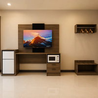 Hotel-Schlafzimmer-Möbelset für Afrika Bett Nachttisch Kleiderschrank Schreibtisch TV-Schrank 3-5 Sterne Hotelprojekt OEM ODM MOQ 2 Sets