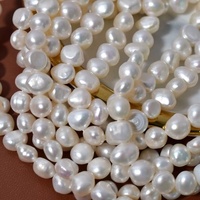 Collier de perles baroques d'eau douce 7-8 mm, qualité moyenne AA+, perles d'eau douce cultivées