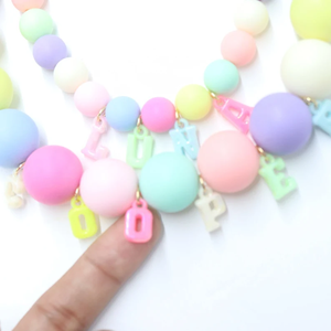 Collar con nombre personalizado para perro y gato, Collar de cuentas de arcoíris para cumpleaños, Collar de perro femenino, bonito y colorido, Collar para perro de fiesta en colores pastel - Product Image 6