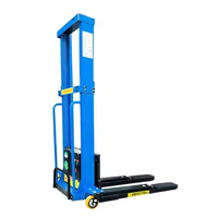 Nouveau chariot élévateur électrique autoporteur certifié CE avec roues en nylon PU, hauteur de levage 1,6 m, mini transpalette