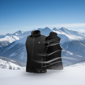 D0100X3KHY8 Gilet Riscaldato da Donna Leggero in Pile con Chiusura a Cerniera per Uso Invernale all'Aperto, 6 Zone, 3 Livelli, Batteria Ricaricabile - Product Image 2