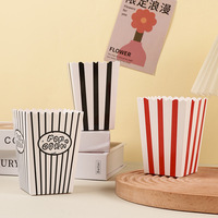 Caja de Palomitas de Maíz de Papel Blanco Desechable, Contenedor de Palomitas de Maíz Impreso Personalizado para Cine, Bar de Snacks, Empaque de Alimentos