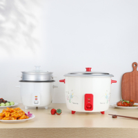 Accessoires en gros pour cuiseur à riz électrique : Boîtier en acier inoxydable, spatule, tasse doseuse, cuve intérieure antiadhésive en forme de tambour pour usage domestique