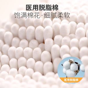 Hisopos de algodón al por mayor y personalizados, paquete de 500 unidades, hisopos de algodón absorbentes desechables, hisopos de algodón de doble punta para belleza y limpieza diaria - Product Image 1