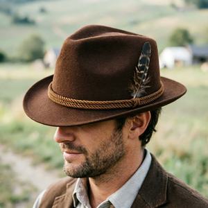 Sombrero de Fieltro Bávaro Tirolés Unisex, Accesorio de Disfraz para Festival de Cerveza Alemán, Adorno de Cuerda Colorida Ajustable, Venta al Por Mayor - Product Image 6