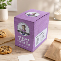 Boîte en carton écologique personnalisée pour l'emballage de boulangerie, boîte cadeau en papier couché de qualité alimentaire avec estampage à chaud pour biscuits, gâteaux et pâtisseries