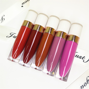 Tubes de gloss liquide personnalisés MLM, format voyage, végan, waterproof, emballage marque privée, haute brillance, 5g poids net, gloss liquide - Product Image 1