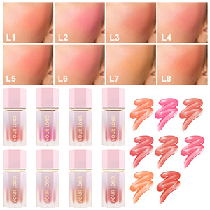 MLM Hot Sale Custom Liquid <b>Blush</b> Matte Finish Cheek Tint Long Lasting Blendable Natural Face Makeup Private Label OEM Wholesale - Product Image 6