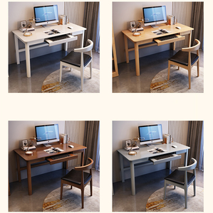 Mesa de estudio para estudiantes en casa, estantería, estantería, mesa de ordenador integrada, juego de mesa y silla moderno y sencillo - Product Image 6