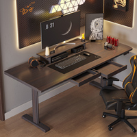Tables de bureau multifonctionnelles sur mesure, bureau ergonomique à hauteur réglable, design moderne, bureau en bois massif