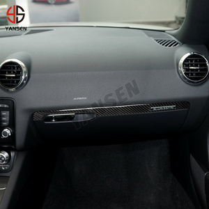 Carbonfaser Mittelkonsolenverkleidung Beifahrersitz Zierleisten Aufkleber für Audi TT 8J - Product Image 3