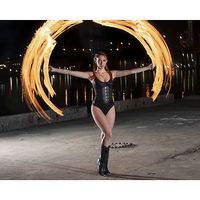 Accessoires de spectacle de danse avec feu, éventail de feu à 5 mèches, éventails de feu araignée HOP