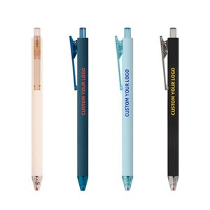 Wholesale <b>Cheap</b> 0.5 MM Smooth Writing Solid Colour Gel Pen Multi-Colour Plastic Ballpoint Pens with Custom Logo for Students - Product Image 2