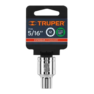 Boîte de 6 douilles à 12 points de 5/16 po, entraînement 1/2 po, TRUPER - Product Image 4