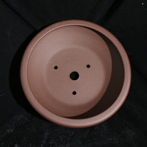 Maceta Redonda y Poco Profunda de Arcilla Morada Yixing para Bonsái, Estilo Zen para Interiores - Product Image 4