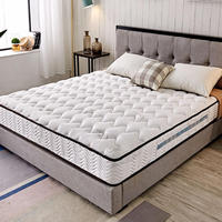 Matelas hybride confortable en mousse à mémoire de forme Queen King avec ressorts ensachés, base en mousse, fermeté moyenne, 30 cm d'épaisseur, 10 ans d'assurance, école, hôtel