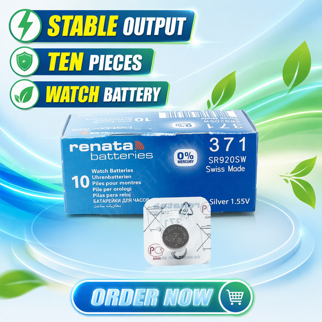 371 Factory  Silver Oxide Button Cell Watch Battery 1.55V