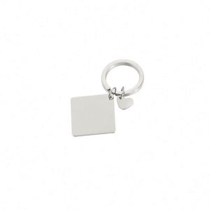 Stainless Steel <b>Blank</b> Metal Keychain Engraved Double Tag <b>Blank</b> Key <b>Ring</b> Custom Personalized <b>Blank</b> Calendar Diy QR Code Key Chain - Product Image 4