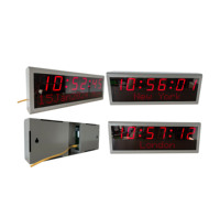 Netzwerk-Synchronisierte Uhr für Reinräume, 2,3 Zoll 6-stellig mit Nachrichtenanzeige, Automatische DST-Reset-Funktion