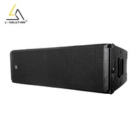 Sistema de Sonido Activo de Línea LS500 con Neodimio, Doble Woofer de 12 Pulgadas, 8000W de Pico, Tres Vías, para Audio Profesional en Exteriores