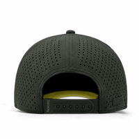 Casquette de baseball personnalisée à 5 panneaux avec logo en PVC caoutchouté, casquettes de golf perforées imperméables, styles de chapeaux personnalisables pour diverses marques