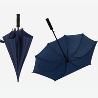 Parapluie Droit de Luxe Personnalisé Imprimé Directement de l'Usine, Promotionnel, Coupe-Vent, Léger, en Pongee, Idéal pour la Plage, le Jardin, la Décoration et les Voyages