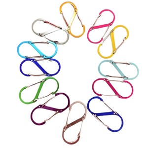 Llavero de aleación de aluminio con mosquetón, accesorio con forma de ocho, regalo universal para parejas, colegas y amigos - Product Image 5
