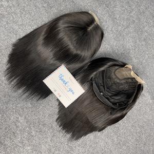 Hot Deal color Bone Straight Wig Cabello humano Raw Virgin Extensiones de cabello vietnamita Alta calidad grande en stock precio al por mayor - Product Image 1