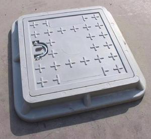 공장 맞춤형 유럽 표준 EN124 BMC FRP GRP 섬유 사각 손잡이 맨홀 커버 - Product Image 5