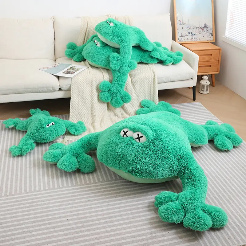 2023 Novo Grande Frog Throw Pillow para crianças como presente de aniversário