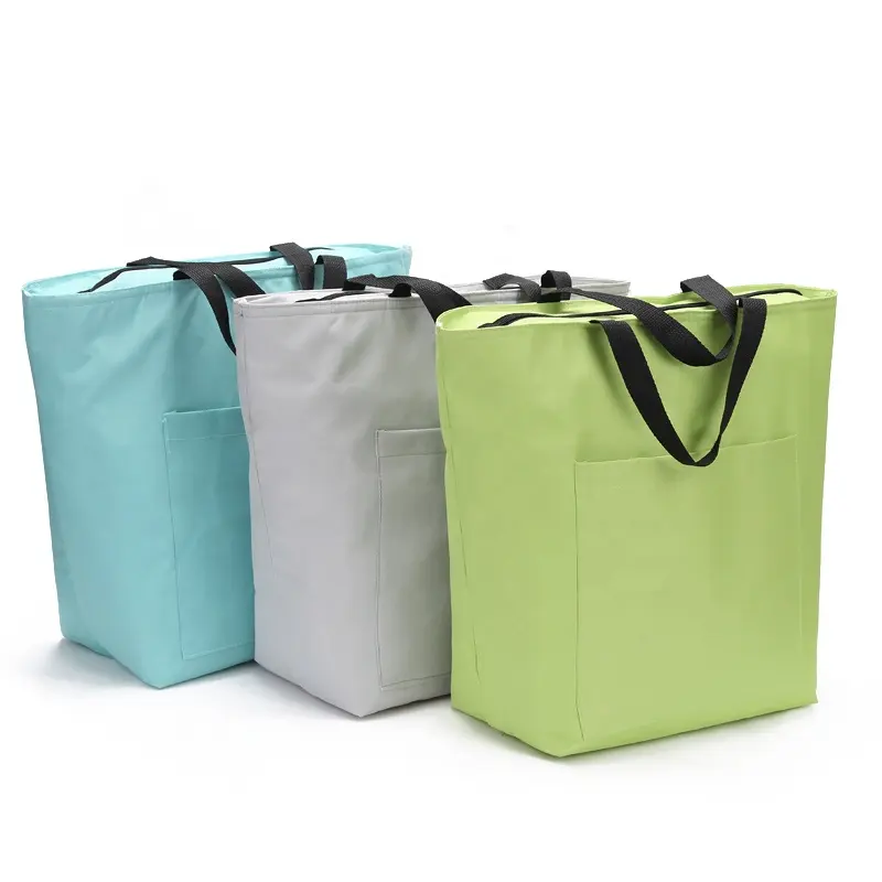 OEM/ODM Tùy Chỉnh Ice Bag Đối Với Thực Phẩm Đông Lạnh Cooler Tote Bag Nhiều Lớp Cách Nhiệt Trưa Zipper Cooler Bag