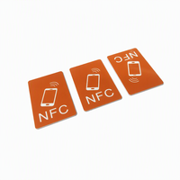 Carte PVC NFC miniature personnalisée NTAG213 avec fonction anti-collision, codage URL/texte, carte laminée couleur haute résolution